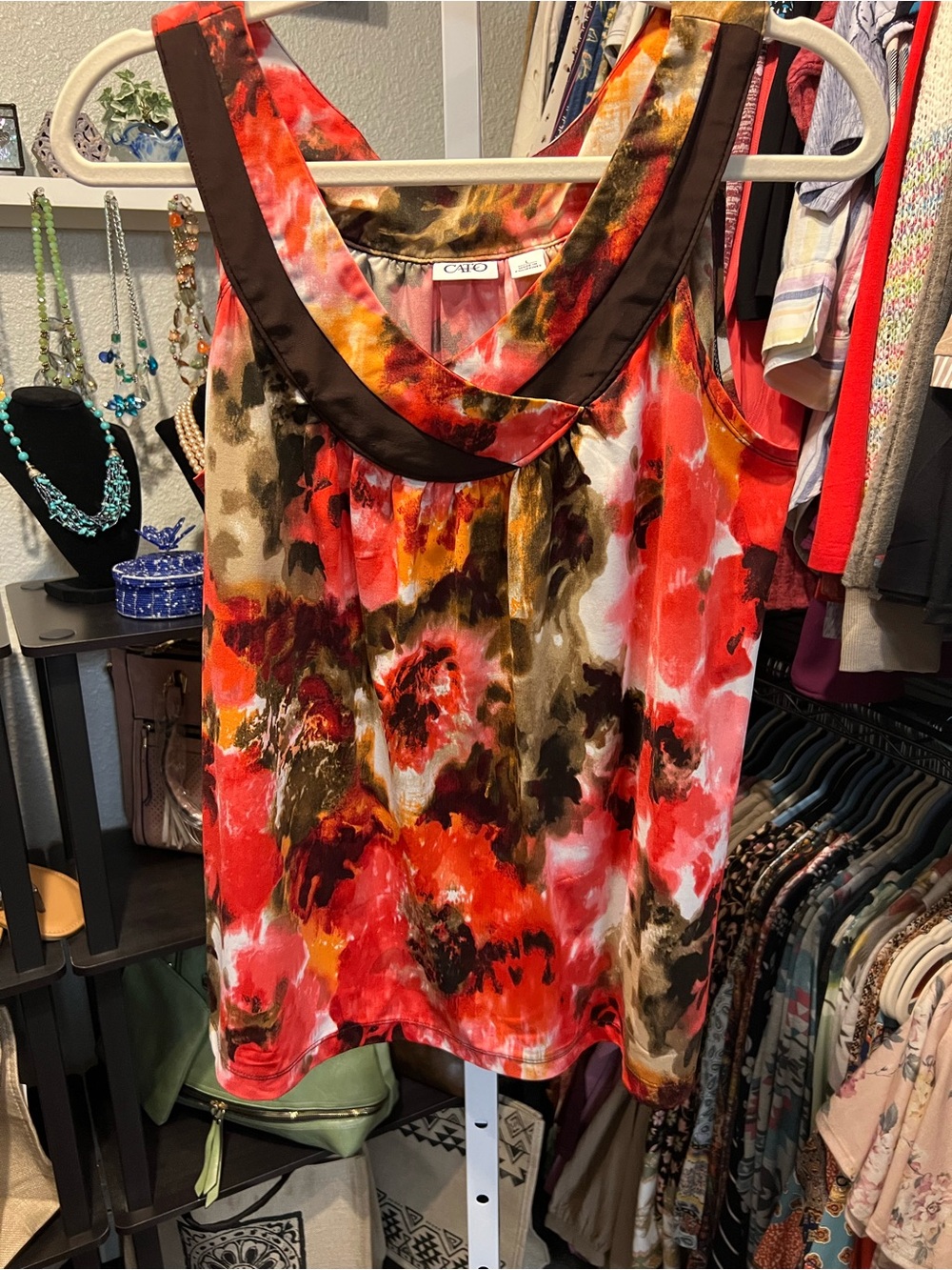 Cato Floral Print Sleeveless Top